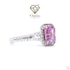 Emerald Cut Pink Lab Diamond Engagement Ring - Cheriva Jewels