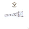 Princess Cut Lab Diamond Vintage Solitaire Engagement Ring - Cheriva Jewels