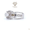 Criss Cross Style Lab Grown Diamond Engagement Ring - Cheriva Jewels