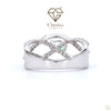 Criss Cross Style Lab Grown Diamond Engagement Ring - Cheriva Jewels