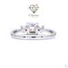 Three Stone Princess Cut Diamond Engagement Ring - Cheriva Jewels