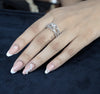 Criss Cross Style Lab Grown Diamond Engagement Ring - Cheriva Jewels