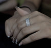 Pave Set Lab Diamond Eternity Band - Cheriva Jewels