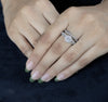 Round Cut Lab Diamond Bridal Set Engagement Ring - Cheriva Jewels