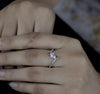 Oval Cut Pink Diamond Unique Engagement Ring - Cheriva Jewels
