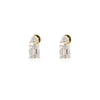 Emerald Cut Lab Grown Diamond Studs - Cheriva Jewels