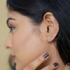 Dog Shaped Unique Stud Earrings In Round Diamond - Cheriva Jewels