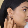 4 Prong Stud Earrings in Round Cut Lab Grown Diamonds - Cheriva Jewels