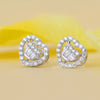 Round and Baguette Cut Lab Diamond Stud For Her - Cheriva Jewels