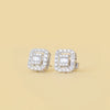 Round and Baguette Cut Lab Diamond Studs For Gift - Cheriva Jewels