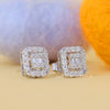 Round and Baguette Cut Lab Diamond Studs For Gift - Cheriva Jewels