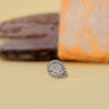 Round cut Lab Diamond Stud Earrings in White Gold - Cheriva Jewels