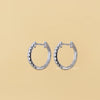 Round Cut Lab Diamonds Small Hoop Earrings - Cheriva Jewels