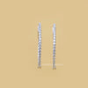 Round Cut Lab Diamond Hoop Earrings - Cheriva Jewels