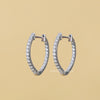 Round Cut Lab Daimond V Shape Earrings - Cheriva Jewels