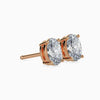 2 Carat Oval Cut Lab Diamond Solitaire Studs - Cheriva Jewels