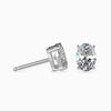 2 Carat Oval Cut Lab Diamond Solitaire Studs - Cheriva Jewels