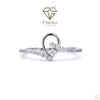 Round Cut Lab Diamond Silver Ring - Cheriva Jewels