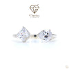 Cushion Cut  Lab Diamond Double Solitaire Ring