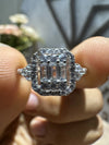 18K White Gold Lab Diamond Engagement Ring - Cheriva Jewels