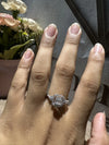 18K White Gold Lab Diamond Engagement Ring - Cheriva Jewels