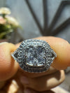 Lab Diamond Vintage Double Halo Engagement Ring - Cheriva Jewels