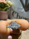 Vintage Style Round Cut Diamond Promise Ring - Cheriva Jewels