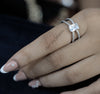 Emerald Cut Lab Diamond solitaire Engagement Ring