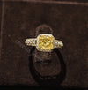 Art Deco Yellow Gemstone Engagement Ring - Cheriva Jewels