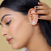 Round Cut Diamond Halo Earrings Studs - Cheriva Jewels