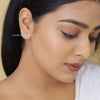 4 Prong Stud Earrings in Round Cut Lab Grown Diamonds - Cheriva Jewels