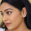 Round Cut Black Diamond Stud Earrings - Cheriva Jewels