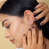 Round Cut Lab Daimond V Shape Earrings - Cheriva Jewels