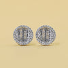 Round and Baguette Lab Diamond Studs