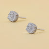 Handcrafted Pave setting Round Diamond Stud Earrings - Cheriva Jewels