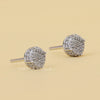 Handcrafted Pave setting Round Diamond Stud Earrings - Cheriva Jewels