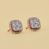 Round Cut Diamond Halo Earrings Studs - Cheriva Jewels