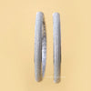 Hoop Earrings With Round Cut Lab Diamonds