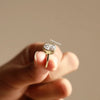 bezel setting with lab grown diamond.