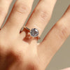 6 prong setting and lab grown diamond.