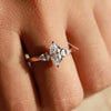 Vintage Engagement Ring with Marquise Cut Diamond Beauty