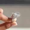 Wings ring and pave style band.