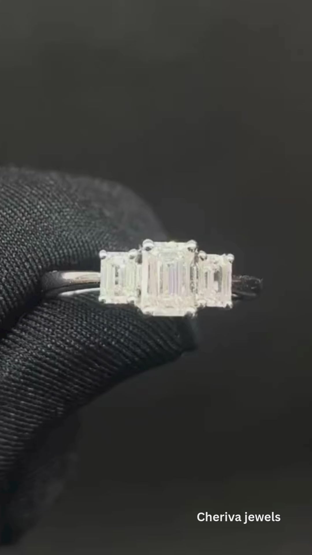 IGI certified diamond engagement ring.